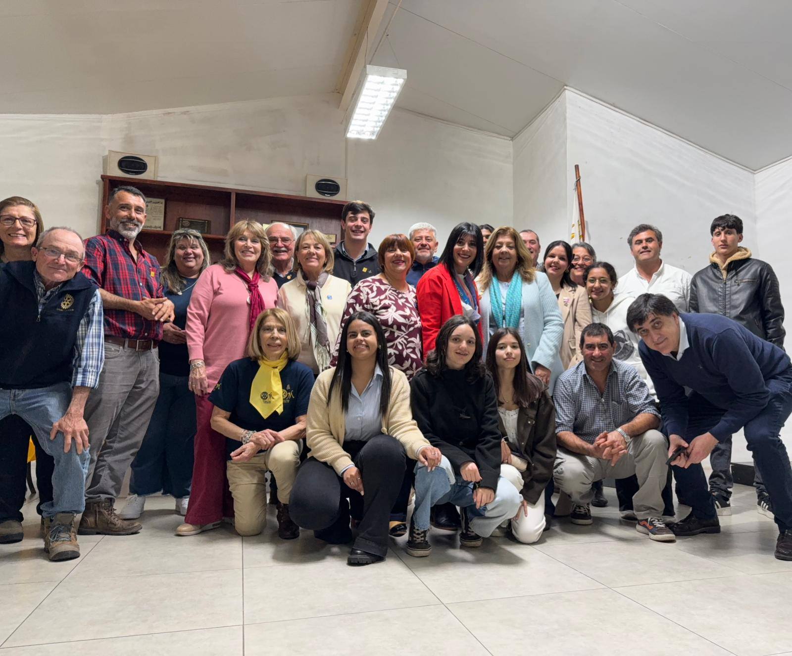 Socios del club reunidos